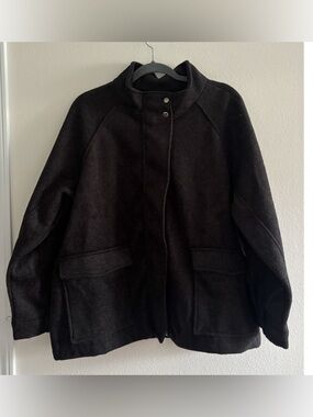 NWT Men's Banana Republic Soft Warm Gray Zip Up Jacket XL